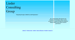 Desktop Screenshot of liederconsultinggroup.com